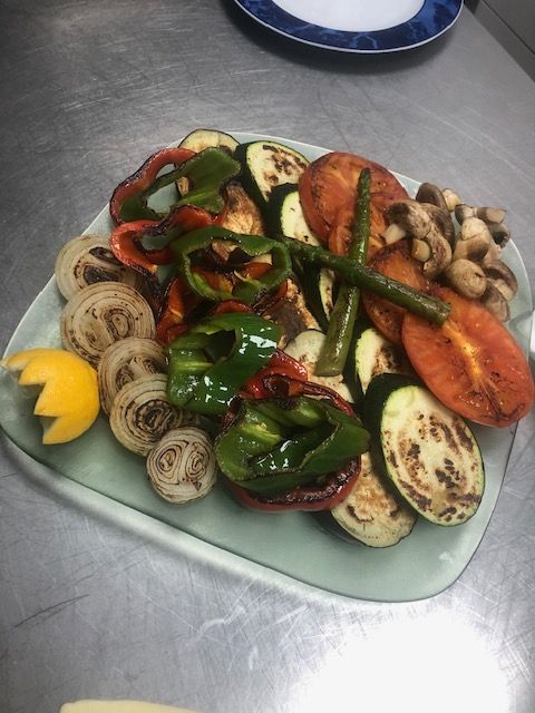 verduras sobre un plato